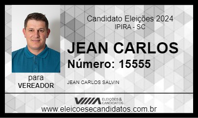 Candidato JEAN CARLOS 2024 - IPIRA - Eleições