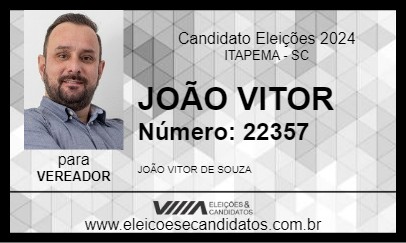 Candidato JOÃO VITOR 2024 - ITAPEMA - Eleições