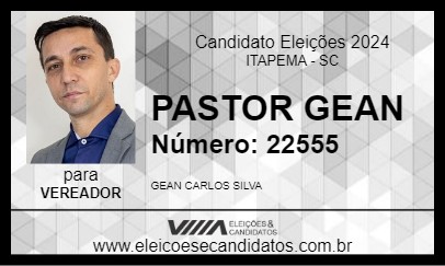 Candidato PASTOR GEAN 2024 - ITAPEMA - Eleições