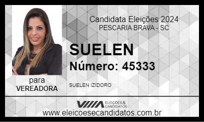 Candidato SUELEN 2024 - PESCARIA BRAVA - Eleições