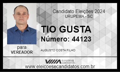 Candidato TIO GUSTA 2024 - URUPEMA - Eleições