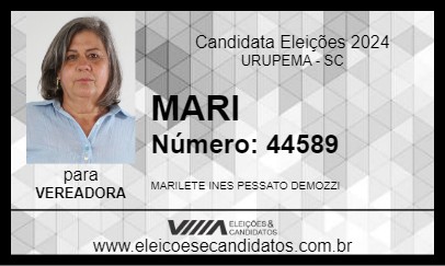 Candidato MARI 2024 - URUPEMA - Eleições