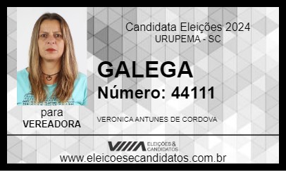 Candidato GALEGA 2024 - URUPEMA - Eleições