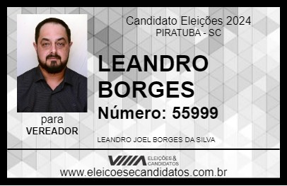 Candidato LEANDRO BORGES 2024 - PIRATUBA - Eleições