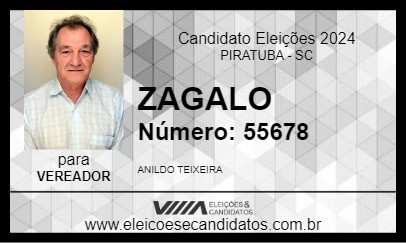 Candidato ZAGALO 2024 - PIRATUBA - Eleições