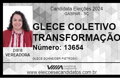 Candidato GLECE COLETIVO TRANSFORMAÇÃO 2024 - GASPAR - Eleições