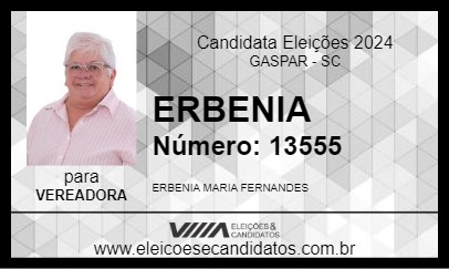 Candidato ERBENIA 2024 - GASPAR - Eleições