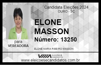 Candidato ELONE MASSON 2024 - OURO - Eleições