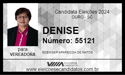 Candidato DENISE 2024 - OURO - Eleições