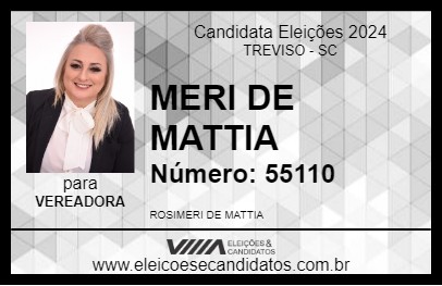 Candidato MERI DE MATTIA 2024 - TREVISO - Eleições