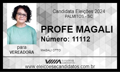 Candidato PROFE MAGALI 2024 - PALMITOS - Eleições