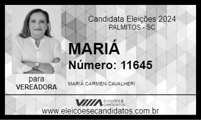 Candidato MARIÁ 2024 - PALMITOS - Eleições