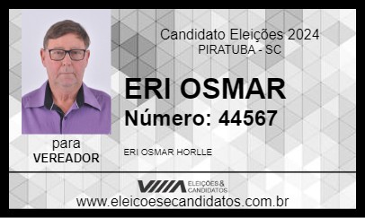 Candidato ERI OSMAR 2024 - PIRATUBA - Eleições