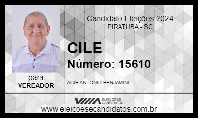 Candidato CILE 2024 - PIRATUBA - Eleições