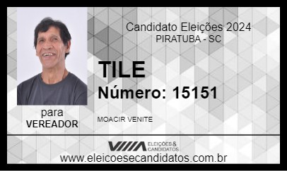 Candidato TILE 2024 - PIRATUBA - Eleições