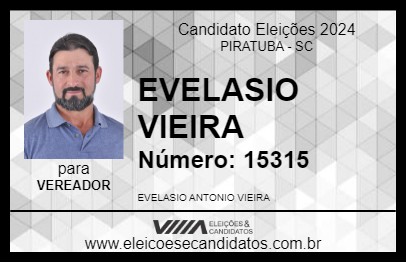 Candidato EVELASIO VIEIRA 2024 - PIRATUBA - Eleições