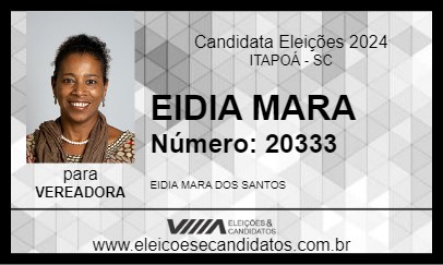 Candidato EIDIA MARA 2024 - ITAPOÁ - Eleições