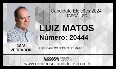 Candidato LUIZ MATOS 2024 - ITAPOÁ - Eleições