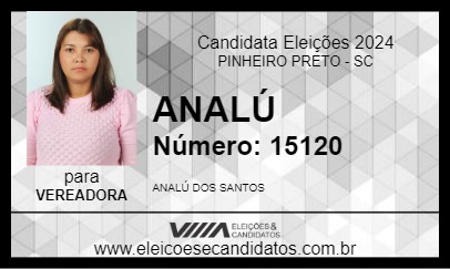 Candidato ANALÚ 2024 - PINHEIRO PRETO - Eleições