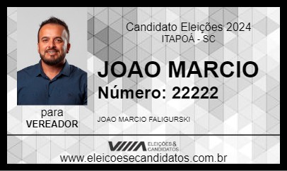 Candidato JOAO MARCIO  2024 - ITAPOÁ - Eleições