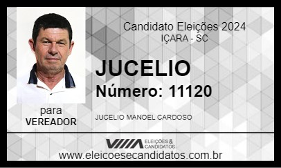 Candidato JUCÉLIO CARDOSO 2024 - IÇARA - Eleições