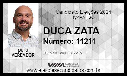 Candidato DUCA ZATA 2024 - IÇARA - Eleições