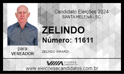 Candidato ZELINDO 2024 - SANTA HELENA - Eleições