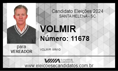 Candidato VOLMIR 2024 - SANTA HELENA - Eleições