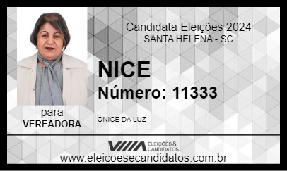 Candidato NICE 2024 - SANTA HELENA - Eleições