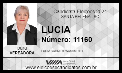 Candidato LUCIA 2024 - SANTA HELENA - Eleições