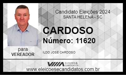 Candidato CARDOSO 2024 - SANTA HELENA - Eleições