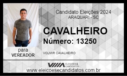 Candidato CAVALHEIRO 2024 - ARAQUARI - Eleições