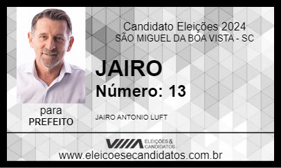 Candidato JAIRO 2024 - SÃO MIGUEL DA BOA VISTA - Eleições