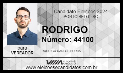 Candidato RODRIGO 2024 - PORTO BELO - Eleições