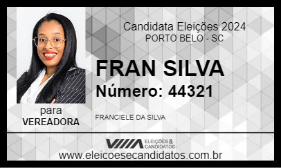 Candidato FRAN SILVA 2024 - PORTO BELO - Eleições