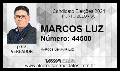 Candidato MARCOS LUZ 2024 - PORTO BELO - Eleições