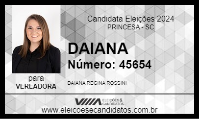 Candidato DAIANA 2024 - PRINCESA - Eleições