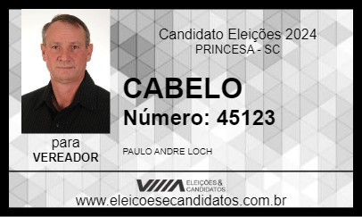 Candidato CABELO 2024 - PRINCESA - Eleições