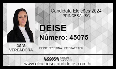 Candidato DEISE 2024 - PRINCESA - Eleições