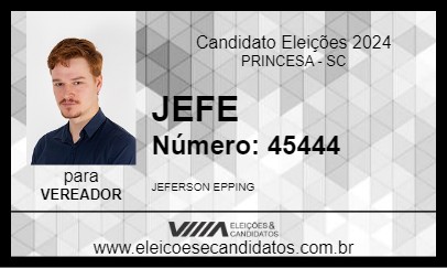 Candidato JEFE 2024 - PRINCESA - Eleições