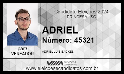 Candidato ADRIEL 2024 - PRINCESA - Eleições