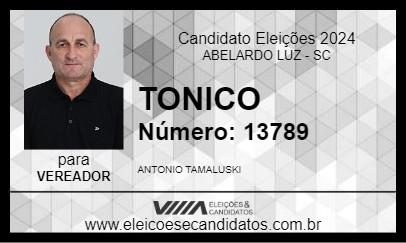 Candidato TONICO 2024 - ABELARDO LUZ - Eleições