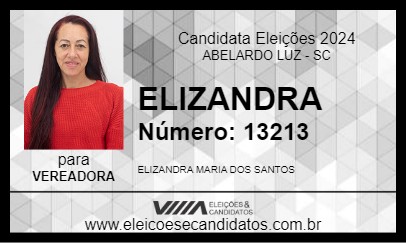 Candidato ELIZANDRA 2024 - ABELARDO LUZ - Eleições