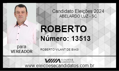 Candidato ROBERTO 2024 - ABELARDO LUZ - Eleições