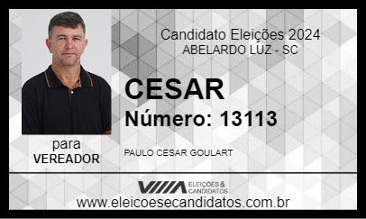 Candidato CESAR 2024 - ABELARDO LUZ - Eleições