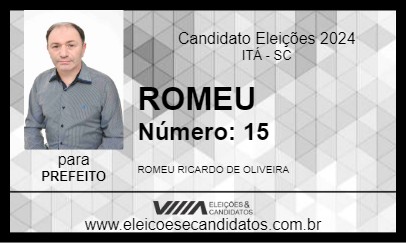 Candidato ROMEU 2024 - ITÁ - Eleições