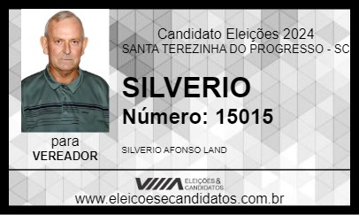 Candidato SILVERIO 2024 - SANTA TEREZINHA DO PROGRESSO - Eleições