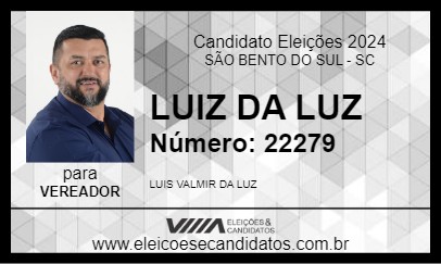 Candidato LUIZ DA LUZ 2024 - SÃO BENTO DO SUL - Eleições