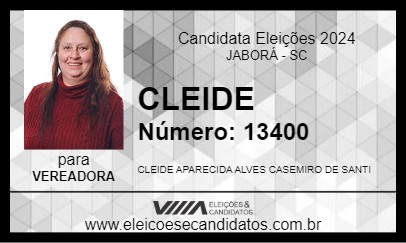 Candidato CLEIDE 2024 - JABORÁ - Eleições