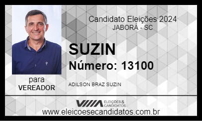 Candidato SUZIN 2024 - JABORÁ - Eleições